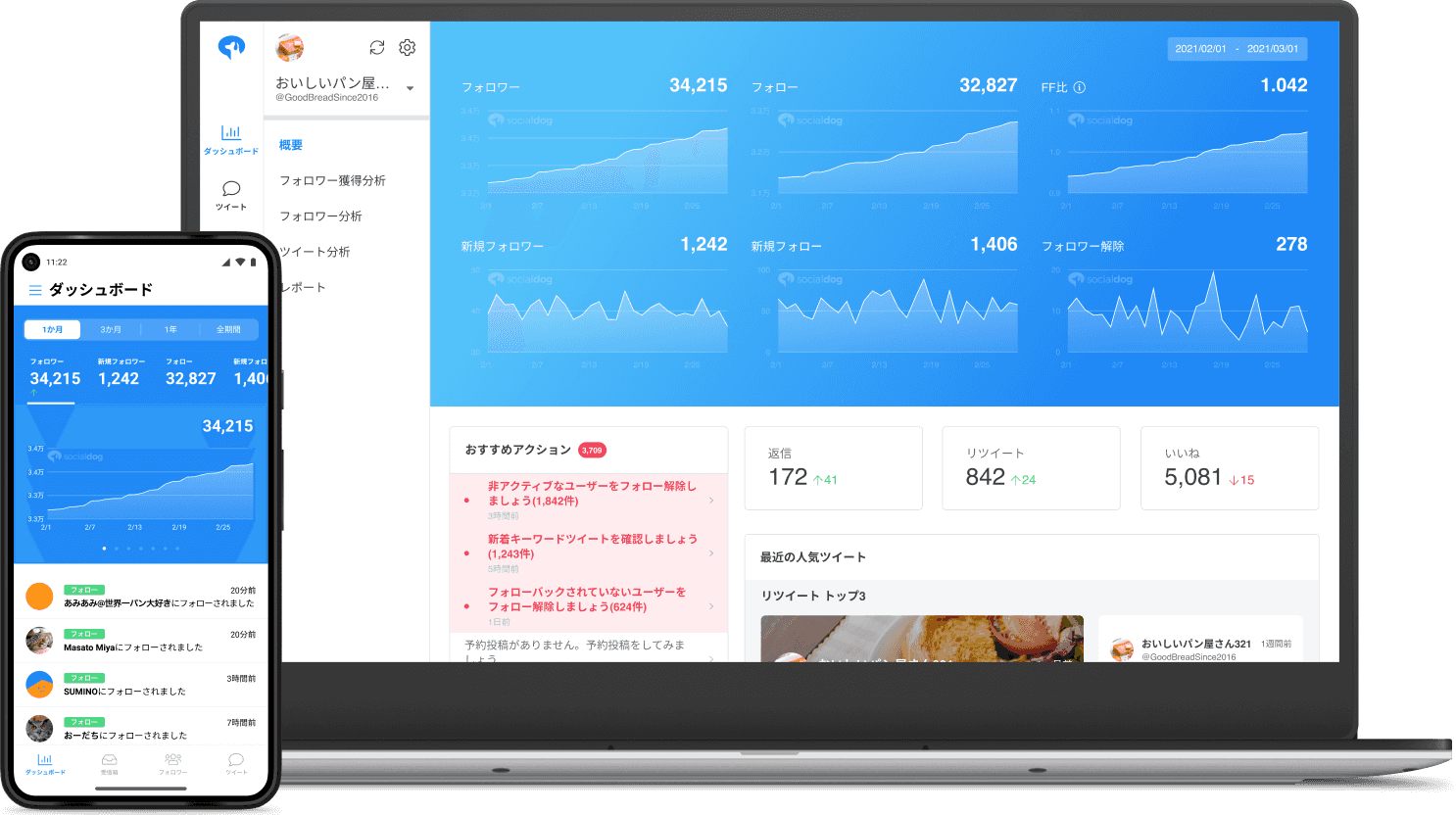 SocialDogの画面