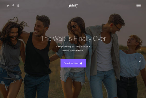 Mobile app WordPress theme