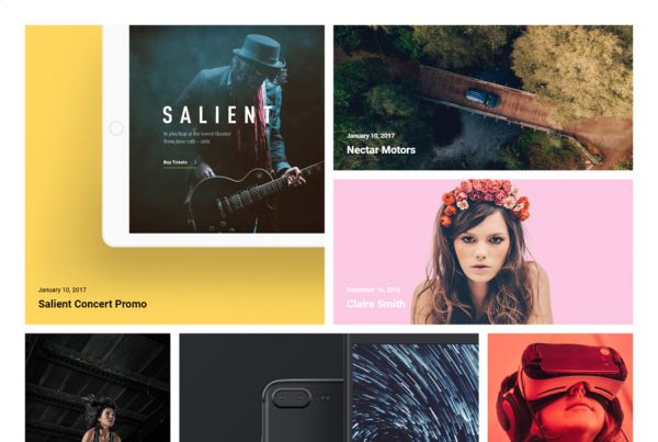 Personal portfolio WordPress theme landing page