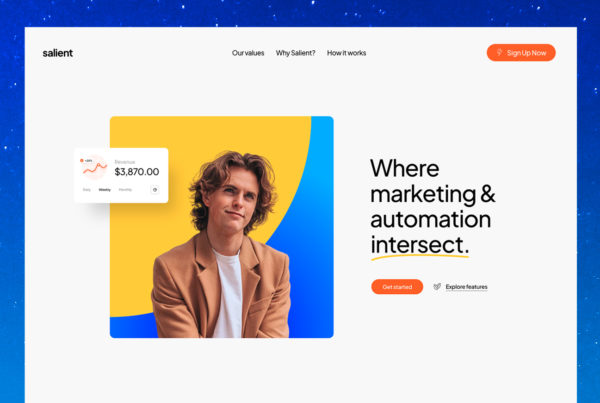 SaaS WordPress theme with award-winning animations